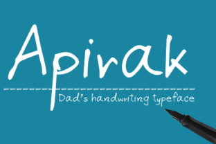 Apirak: A Handwritten Font for Makers