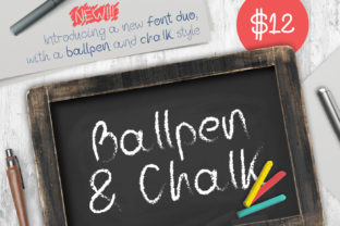 Ballpen and Chalk Font: A Realistic Touch for Handmade Sellers