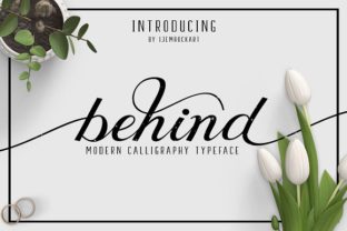Behind Font Brings Handcrafted Charm to Your Product Labels and Shop Materials