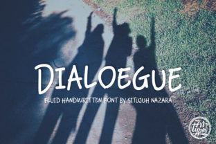 Dialoegue: A Handwritten Font for Makers