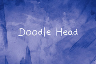 Doodle Head Font: A Handwritten Typeface for Every Maker