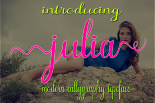 Julia: A Hand-Painted Calligraphy Font for Editorial Projects