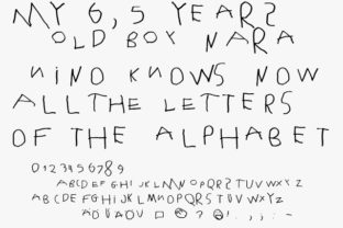 Naranino: A Handwritten Font with Heart