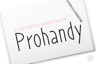 Prohandy: A Handwritten Font for Making Beautiful Products