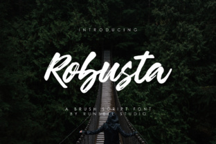 Robusta: A Brush Style Script Font for Editorial Impact