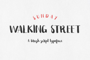 Sunday Walking Street: A Brush Font for Digital Marketing Impact