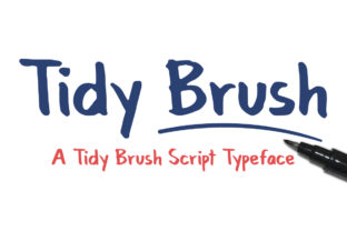 Tidy Brush Font for Web Design